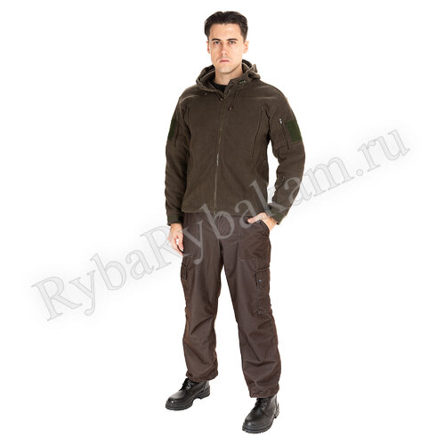 Куртка Huntsman д/с Камелот цв. Хаки, тк. Polarfleece Р-р: 44-46, Рост: 170