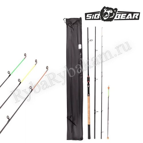 Удилище фидерное SIBBEAR Chameleon 3,60-3,90м 3+3 100-180g