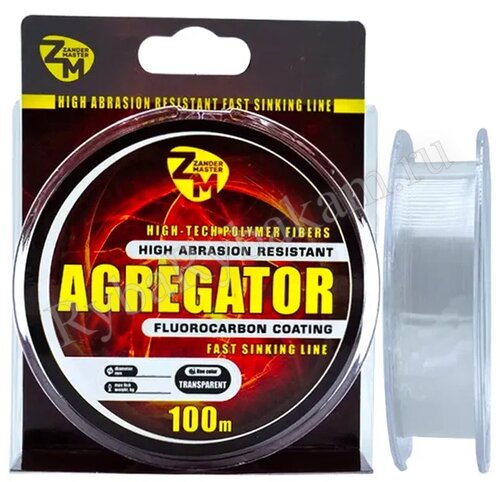 Леска ZanderMaster "AGREGATOR" 100m, 0.286мм х 6.9кг прозрачная