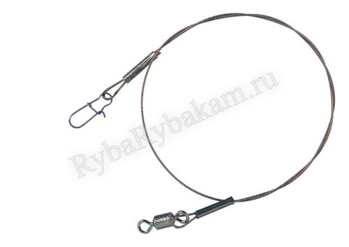 Поводок Balzer 7*7 Niroflex 25 см 6 кг 2 шт