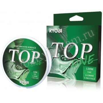 Шнур Ryobi TOP PE4X-120M 0.3/d-0.092mm Dark green