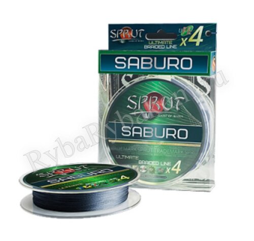 Шнур SPRUT SABURO Soft Ultimate Braided Line x4 95m Space Gray 0,16mm 13,2kg