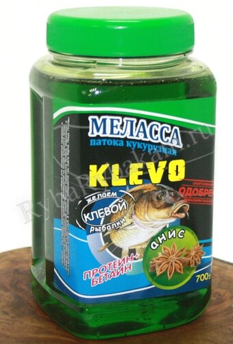 МЕЛАССА Klevo КУКУРУЗНАЯ+БЕТАИН сладкая, зеленая, аромат ЧЕСНОК