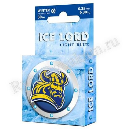 Леска Aqua Ice Lord Light Blue зимняя 0,10mm 30m