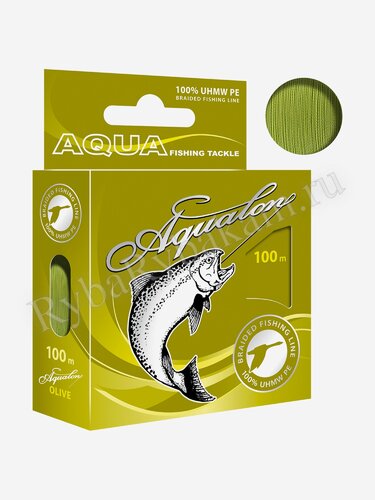 Шнур Aqua Aqualon 100м*0,18мм оливковый