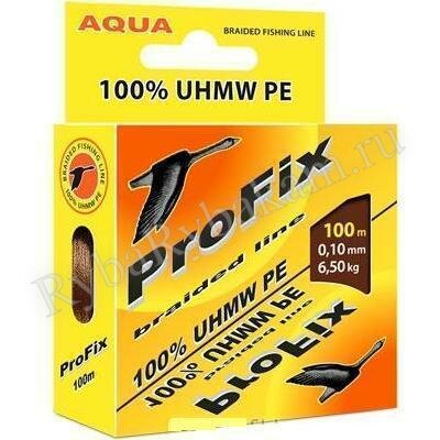 Шнур Aqua ProFix 100м 0,18мм коричневый