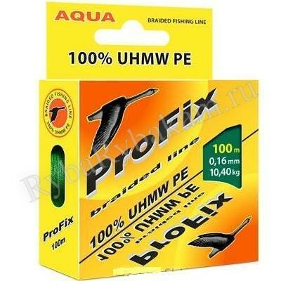 Шнур Aqua ProFix 100м 0,12мм темно-зеленый