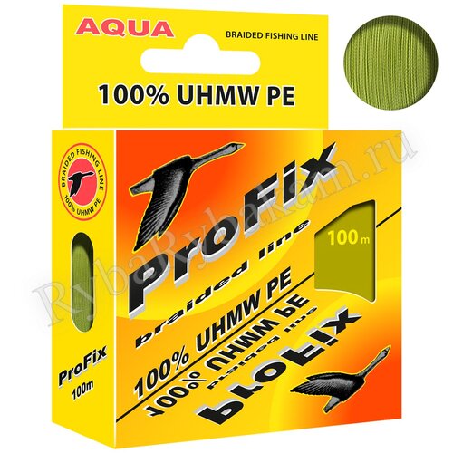 Шнур Aqua ProFix 100м 0,12мм оливковый