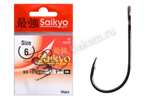 Крючок Saikyo KH-10120 "Single Spoon Hook" №6 (10шт)
