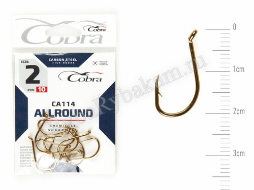 Крючки Cobra BEAK сер. CA114 размер 002 (10 шт)