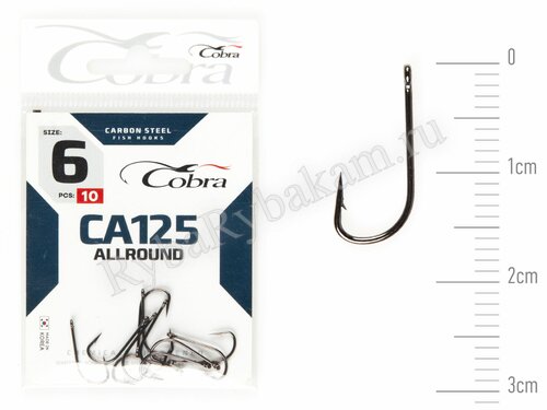 Крючки Cobra STRUGER сер. CA125 размер 006 (10 шт)