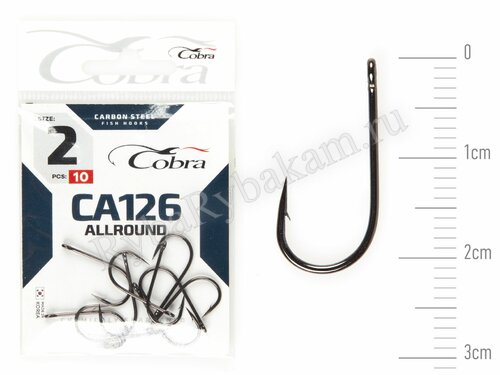Крючки Cobra VIKING сер. CA126 размер 002 (10 шт)