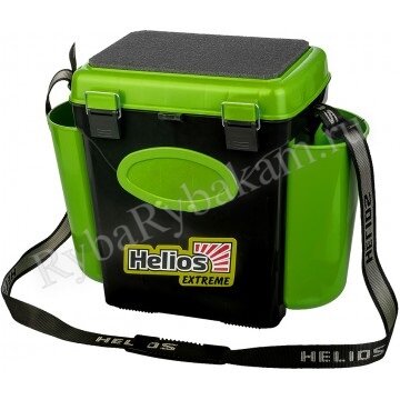 Ящик Helios зимний FishBox односекционный зеленый, 10л