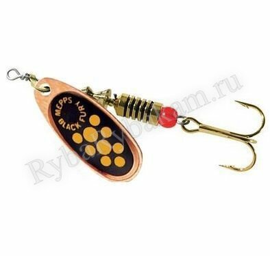 Блесна Mepps Black Fury Yel 2 C желтый/медь