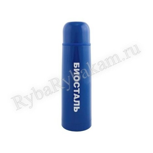 Термос Biostal Цветной NB-1000С синий, 1 л (узкое горло, с кнопкой)