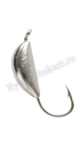 Мормышка вольфрамовая Lumicom Банан d3.0 серебро 10шт с лыской