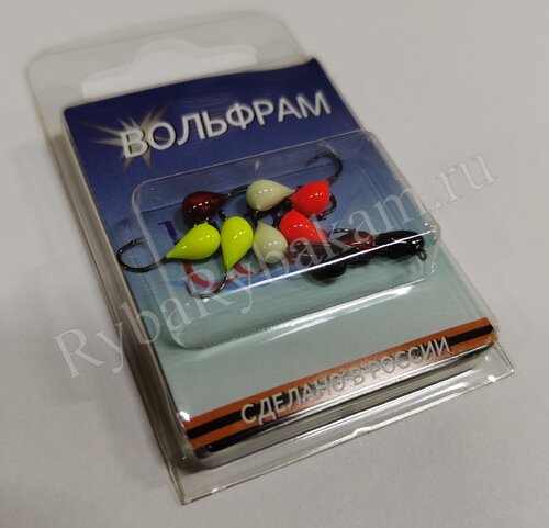 Мормышка вольфрамовая Lumicom КУ d5.0 обмазка 10шт