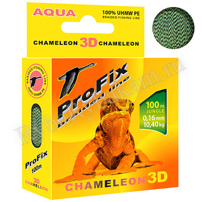 Шнур Aqua ProFix Chameleon 3D Jungle 100м 0,16мм