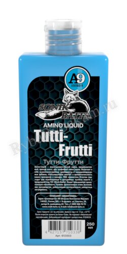 Ликвид Sonik Baits Amino Liquid Тутти-Фрутти 250 мл.