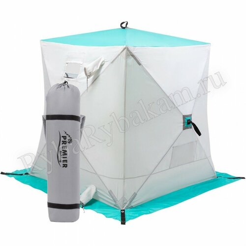 Палатка Premier зимняя Куб 1,8х1,8 biruza/gray PR-ISC-180BG