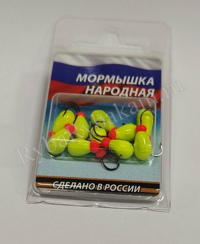 Мормышка Lumicom КО литая-обмазка 10шт 4,0мм Y