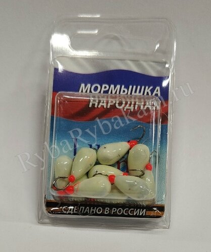 Мормышка Lumicom КО литая-обмазка 10шт 6,0мм P