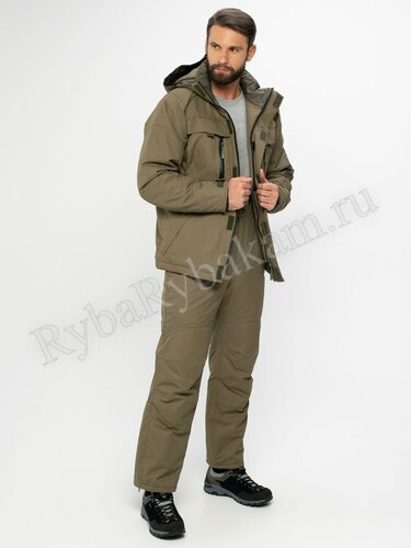 Костюм Huntsman д/с Торнадо -15 Хаки ткань Breathable Р-р 52-54 Рост 182