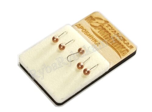 Мормышка вольф. Тульская Дробинка 5.5 Медь (5шт)