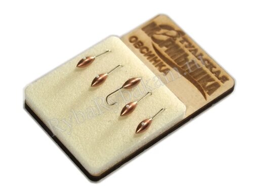 Мормышка вольф. Тульская Овсинка 2.5 Медь (5шт)