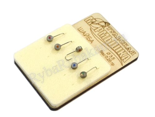 Мормышка вольф. Тульская Шайба 3.5 Никель (5шт)