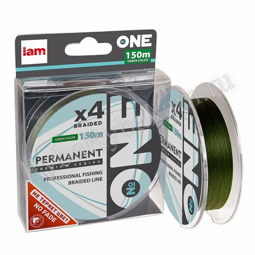 Шнур IAM №ONE PERMANENT Х4-150 Зелёный d0.24