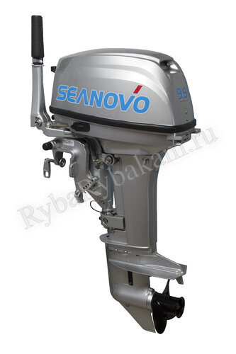 Бензиновый мотор SEANOVO 2-х тактный, мощность 9,9 л.с., короткая нога, SN9,9FHS ENDURO