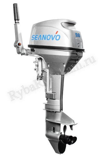 Бензиновый мотор SEANOVO 2-х тактный, мощность 9,8 л.с., короткая нога,SN9.8FHS