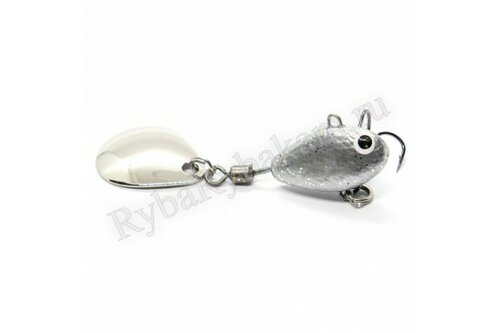 Тейл-спиннер UF Studio HURRICANE 10g Silver glitter
