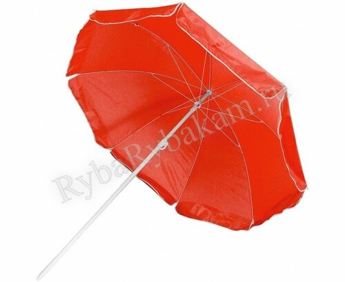Зонт (1-2.SALE) пляжный d=160/h=170см, стойка 19/22мм, полиэстер 170T с напыл, красный