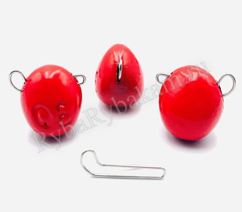 Груз UF Studio «Капля- эксцентрик» – 8 гр 10 шт КРАСНЫЙ
