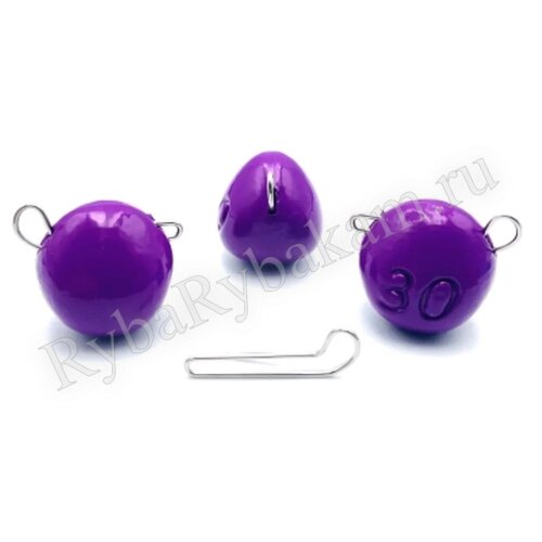 Груз UF Studio «Капля- эксцентрик» – 28 гр 7 шт ФИОЛЕТОВЫЙ