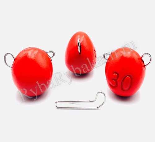 Груз UF Studio «Капля- эксцентрик» – 20 гр 10 шт КРАСНЫЙ UV