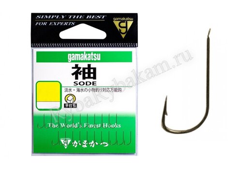 Крючок Gamakatsu Sode №3 с лопаткой, покрытие BN (22 шт)