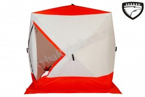 Палатка Куб Condor зимняя утепленная, размер 1,8 х 1,8 х 1,95 оранжевый/белый