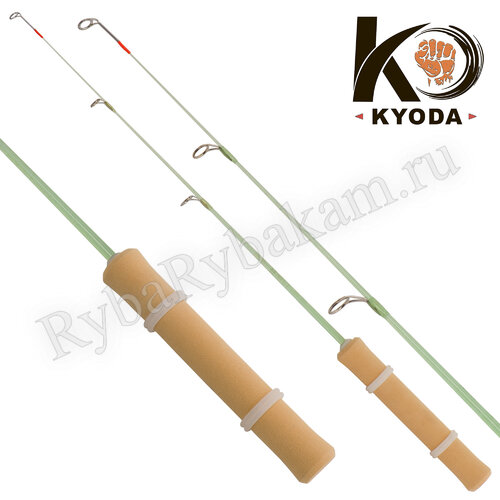Удочка зимняя KYODA DK1805C-1, стеклопластик, не разборная, неопреновая 50см