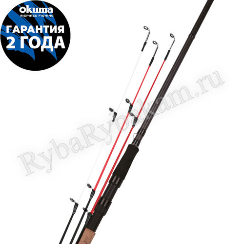 Удилище фидер. Okuma Custom Black Feeder 12' 360cm 60-120g 3sec MHC/MG/MLG