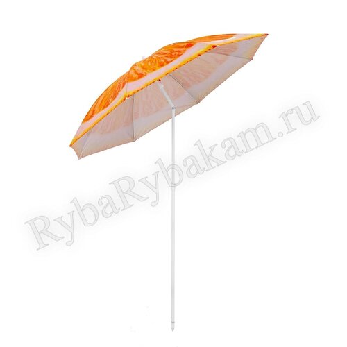 Зонт Nisus пляжный d 1,8м с наклоном Апельсин 19/22/170Т N-BU1907-180-О