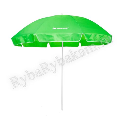 Зонт Nisus пляжный d 2,4м прямой зеленый 28/32/210D N-240