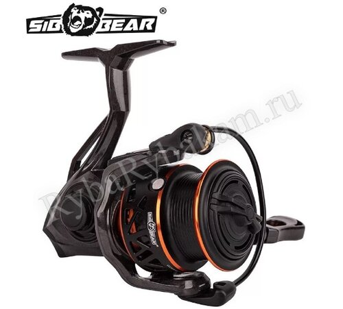 Катушка SIBBEAR Feather 1000 FD 5.1:1, 8+1, лесоём. 0.148-130 мм-м