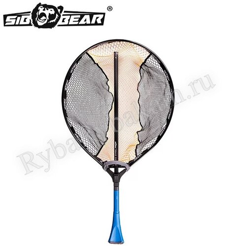 Подсак SIBBEAR складной круглый Pelican плавающий 60x50 см, 155 см, синий