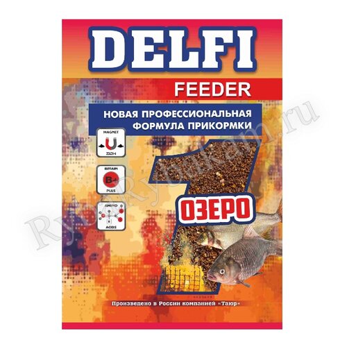 Прикормка DELFI Feeder озеро окунь мотыль 800 гр