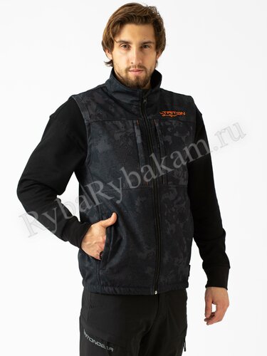 Жилет Tritongear RIDGE SoftShell/сетка, чёрно-серый размер L