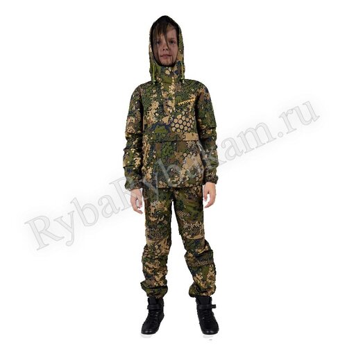 Костюм Tritongear летний SNAR Детский РипСтоп, Green Line р-р 40-42 рост 158-164