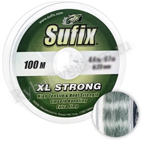 Леска Sufix XL Strong x10 Clear 100м 0.20мм